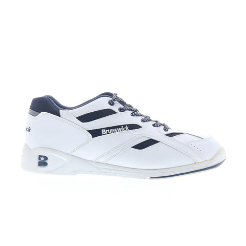 Dexter DEX-9 Mens White Leather Lace Up Athletic Bowling Shoes