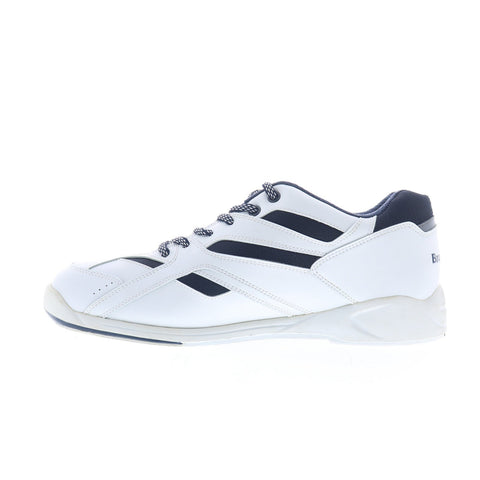 Dexter DEX-9 Mens White Leather Lace Up Athletic Bowling Shoes