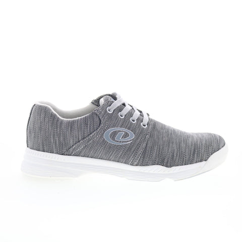 Dexter Winner DM0001708 Mens Gray Canvas Lace Up Athletic Bowling Shoes