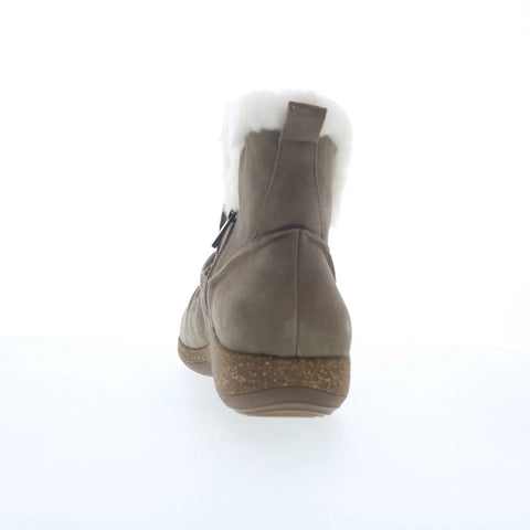 Aetrex Remi DM756 Womens Green Suede Zipper Casual Dress Boots