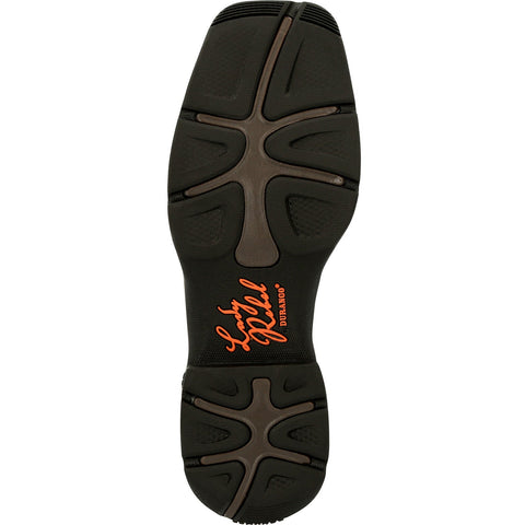 Durango Lady Rebel DRD0408 Womens Brown Leather Slip On Cowboy Western Boots