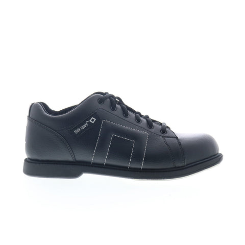 Dexter Munich DTS101-1 Mens Black Leather Lace Up Athletic Bowling Shoes