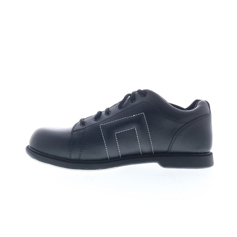 Dexter Munich DTS101-1 Mens Black Leather Lace Up Athletic Bowling Shoes