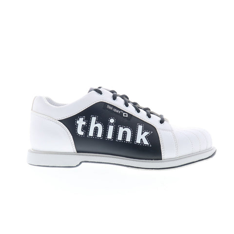Dexter DTS107-9 Mens White Leather Lace Up Athletic Bowling Shoes