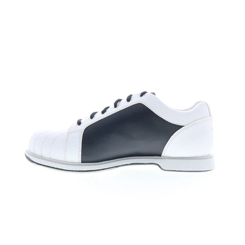 Dexter DTS107-9 Mens White Leather Lace Up Athletic Bowling Shoes