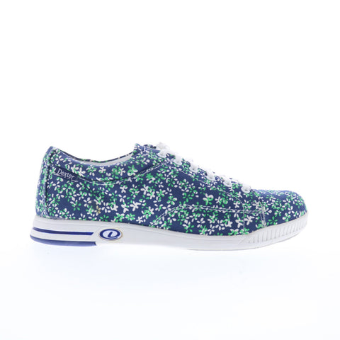Dexter Katie DW0000396 Womens Blue Canvas Lace Up Athletic Bowling Shoes