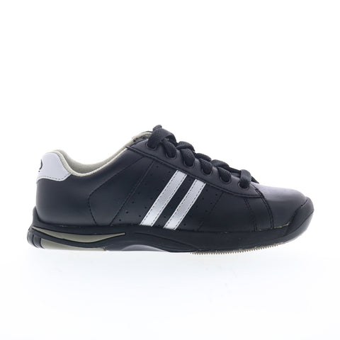 Dexter DXB-018-1 Womens Black Leather Lace Up Athletic Bowling Shoes