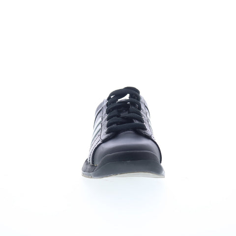 Dexter DXB-018-1 Womens Black Leather Lace Up Athletic Bowling Shoes