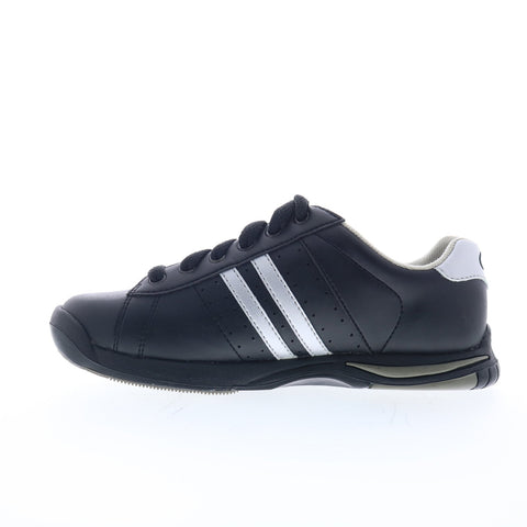 Dexter DXB-018-1 Womens Black Leather Lace Up Athletic Bowling Shoes