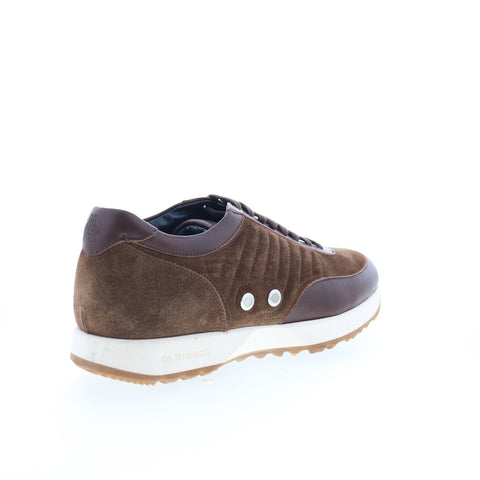 Di Bianco Daytona Lux Runner Mens Brown Suede Lace Up Lifestyle Sneakers Shoes