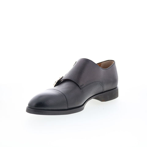 Di Bianco Daytona Luxe Mens Black Leather Loafers & Slip Ons Casual Shoes