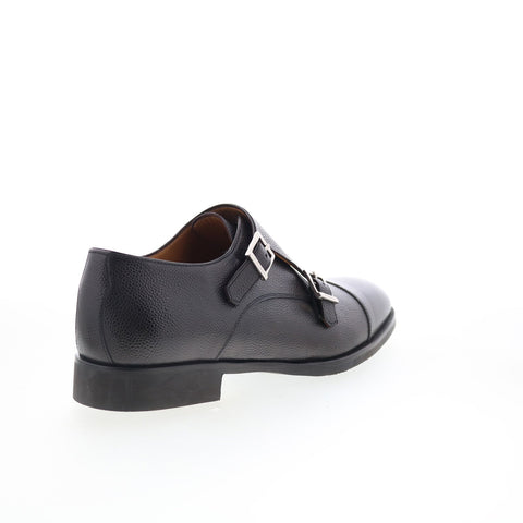 Di Bianco Daytona Luxe Mens Black Leather Loafers & Slip Ons Casual Shoes