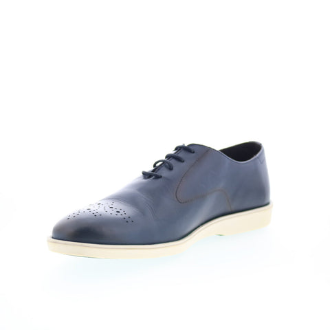 Pastori by Di Bianco Decius Mens Blue Oxfords & Lace Ups Casual Shoes