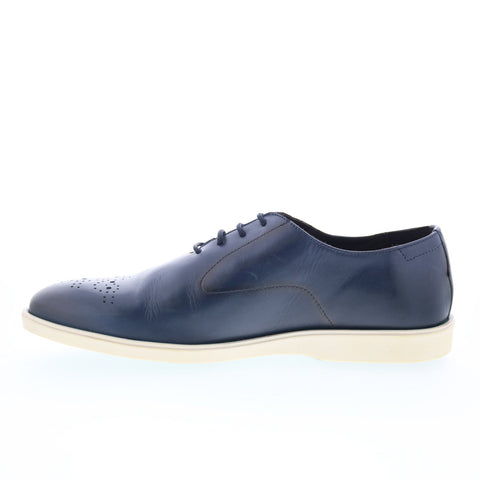 Pastori by Di Bianco Decius Mens Blue Oxfords & Lace Ups Casual Shoes