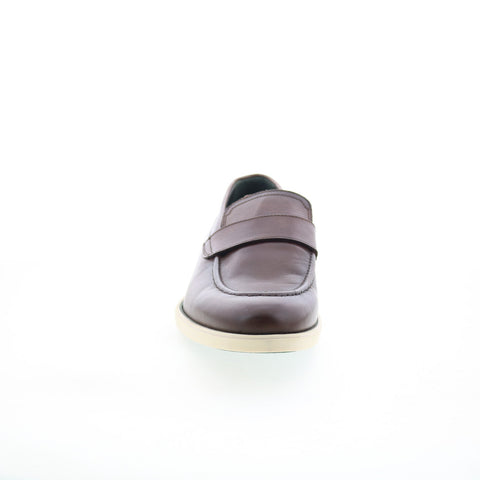 Pastori by Di Bianco Decius Mens Brown Leather Loafers & Slip Ons Penny Shoes
