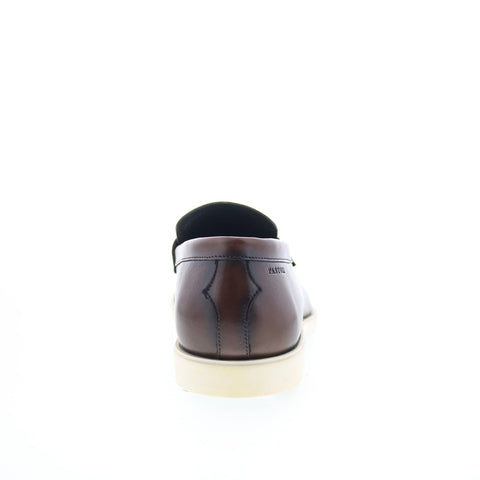 Pastori by Di Bianco Decius Mens Brown Leather Loafers & Slip Ons Penny Shoes