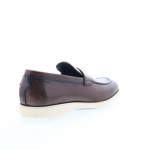 Pastori by Di Bianco Decius Mens Brown Leather Loafers & Slip Ons Penny Shoes