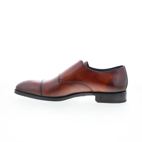 Di Bianco Deco Giallo Mens Brown Leather Loafers & Slip Ons Casual Shoes