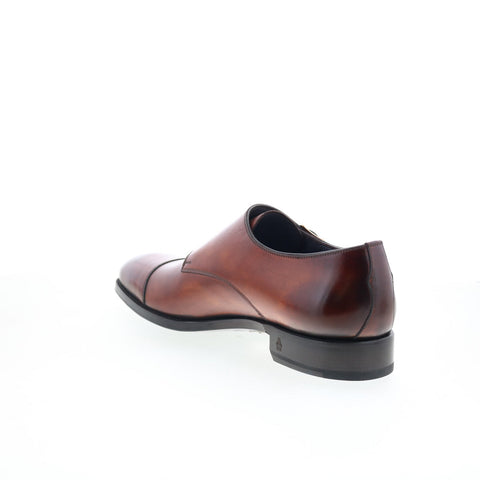 Di Bianco Deco Giallo Mens Brown Leather Loafers & Slip Ons Casual Shoes