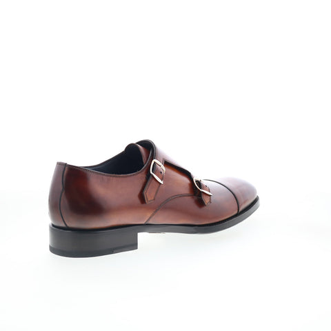 Di Bianco Deco Giallo Mens Brown Leather Loafers & Slip Ons Casual Shoes