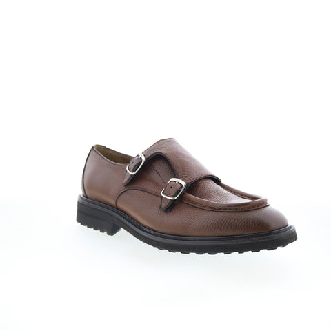 Pastori by Di Bianco Derby Vaschetta Mens Brown Leather Loafers Casual Shoes
