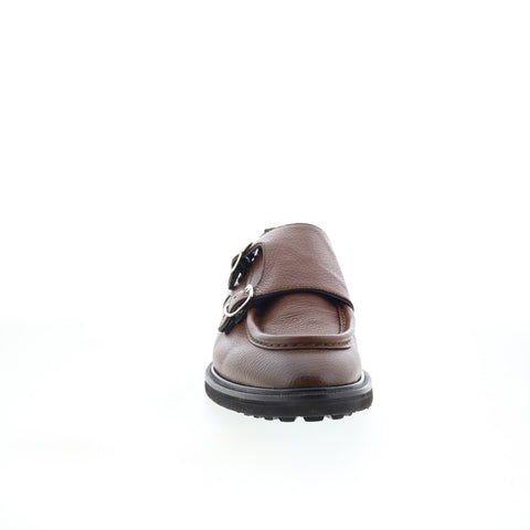 Pastori by Di Bianco Derby Vaschetta Mens Brown Leather Loafers Casual Shoes