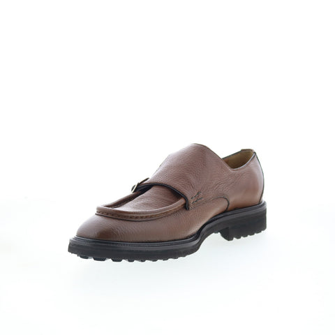 Pastori by Di Bianco Derby Vaschetta Mens Brown Leather Loafers Casual Shoes