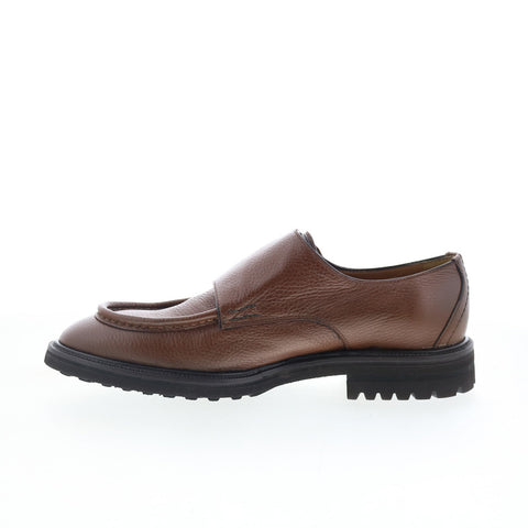 Pastori by Di Bianco Derby Vaschetta Mens Brown Leather Loafers Casual Shoes