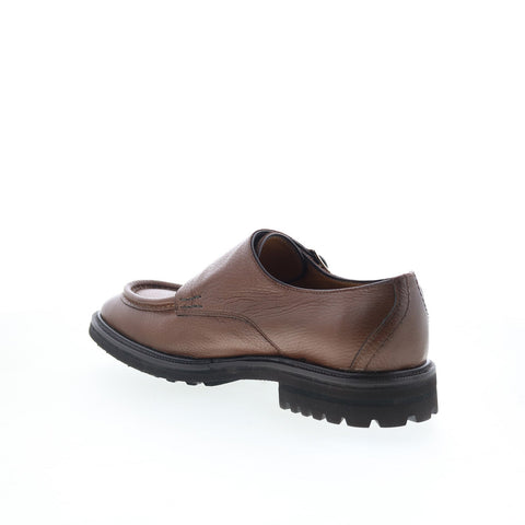 Pastori by Di Bianco Derby Vaschetta Mens Brown Leather Loafers Casual Shoes