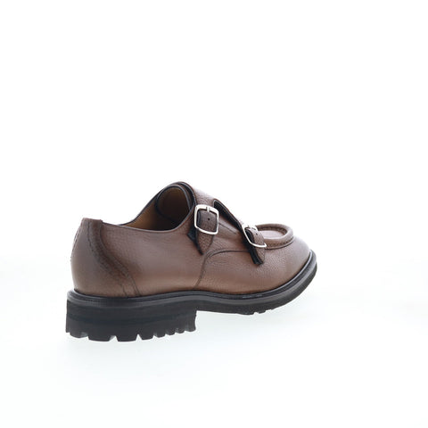 Pastori by Di Bianco Derby Vaschetta Mens Brown Leather Loafers Casual Shoes