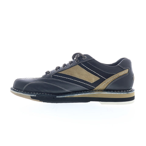 Dexter Dex-4 Mens Black Leather Lace Up Athletic Bowling Shoes