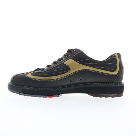 Dexter Dex-7 Mens Black Leather Lace Up Athletic Bowling Shoes