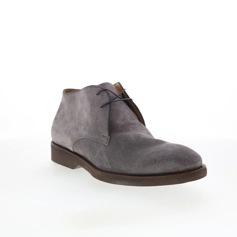 Pastori by Di Bianco Didius Mens Gray Suede Lace Up Chukkas Boots