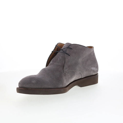Pastori by Di Bianco Didius Mens Gray Suede Lace Up Chukkas Boots