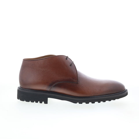 Pastori by Di Bianco Didius Mens Brown Leather Lace Up Chukkas Boots