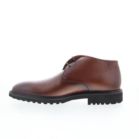 Pastori by Di Bianco Didius Mens Brown Leather Lace Up Chukkas Boots