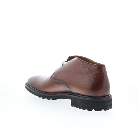 Pastori by Di Bianco Didius Mens Brown Leather Lace Up Chukkas Boots