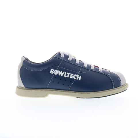 Dexter EBR3821-8 Mens Blue Leather Lace Up Athletic Bowling Shoes