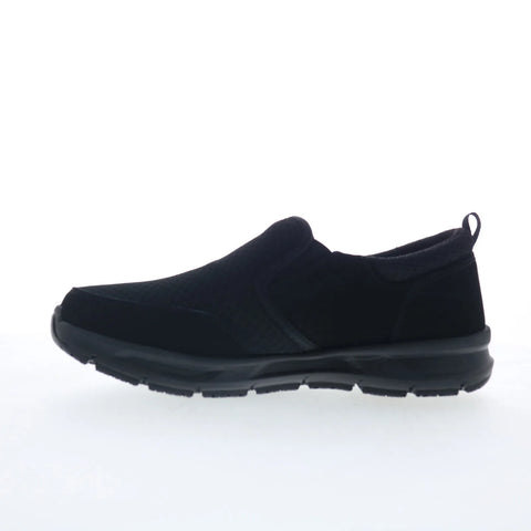Emeril Lagasse Quarter Slip on Mesh Womens Black Wide Athletic Walking Shoes