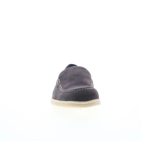 Di Bianco Etna Mens Gray Suede Slip On Loafers & Slip Ons Casual Shoes