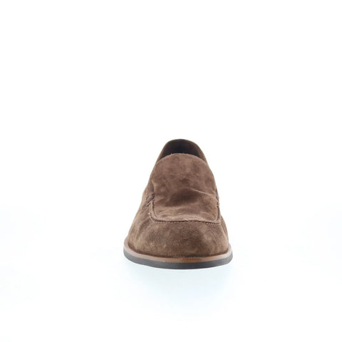 Di Bianco Etna Mens Brown Suede Slip On Loafers & Slip Ons Penny Shoes
