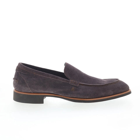 Di Bianco Etna Mens Brown Suede Slip On Loafers & Slip Ons Penny Shoes