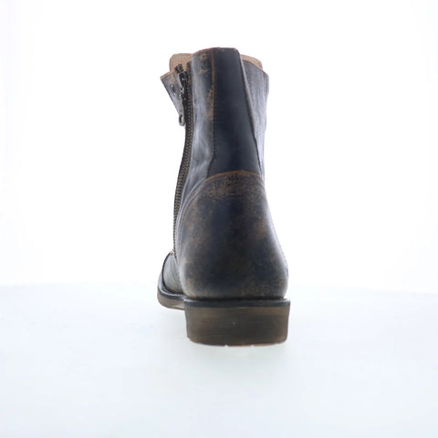 Bed Stu Renton F414035 Mens Black Leather Zipper Casual Dress Boots
