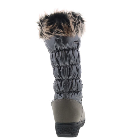 Spring Step Fotios FOTIOS-GRY Womens Gray Leather Zipper Knee High Boots