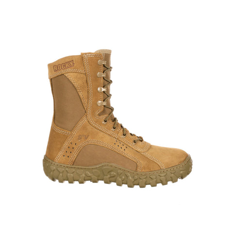 Rocky S2V Tactical Military FQ0000104 Mens Brown Wide Leather Tactical Boots
