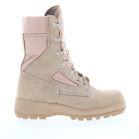 McRae Combat Jungle Made In USA FRHW Mens Beige Wide Suede Tactical Boots
