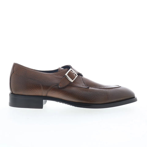 Di Bianco Fiddle Mens Brown Leather Loafers & Slip Ons Casual Shoes