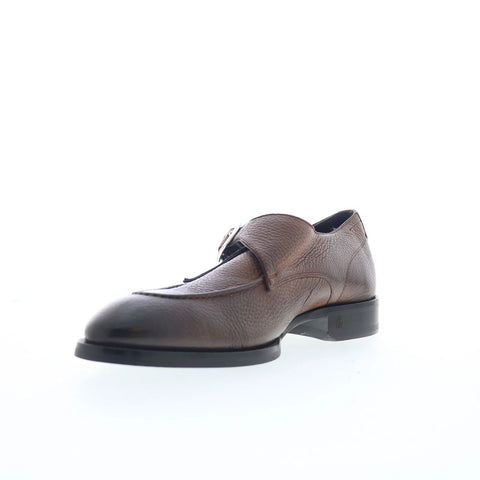 Di Bianco Fiddle Mens Brown Leather Loafers & Slip Ons Casual Shoes