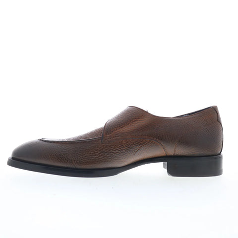Di Bianco Fiddle Mens Brown Leather Loafers & Slip Ons Casual Shoes