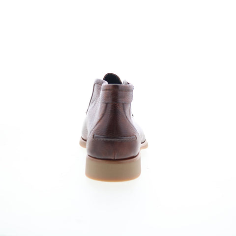 Di Bianco Fidenza Mens Brown Leather Slip On Ankle Boots